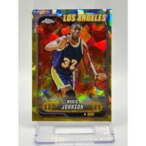 2024-25 Topps Chrome Sapphire Magic Johnson Gold Sapphire Refractor 18/50 SP